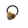 gold heart hair tie
