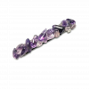 amethyst crystal hair barrette clip