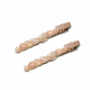 rose quartz crystal hair clips