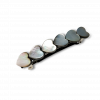 Black Lip Heart Shape Shell Barrette Clip
