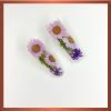 purple daisy hair clip