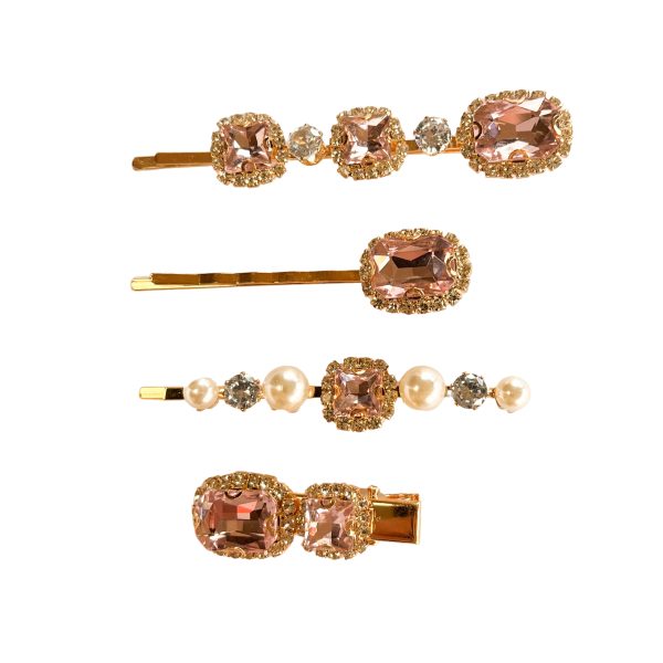 Glamour Hair Pins Pink